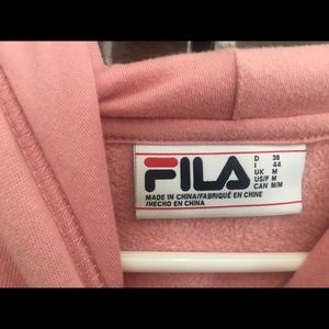 Pink fila sweatshirt